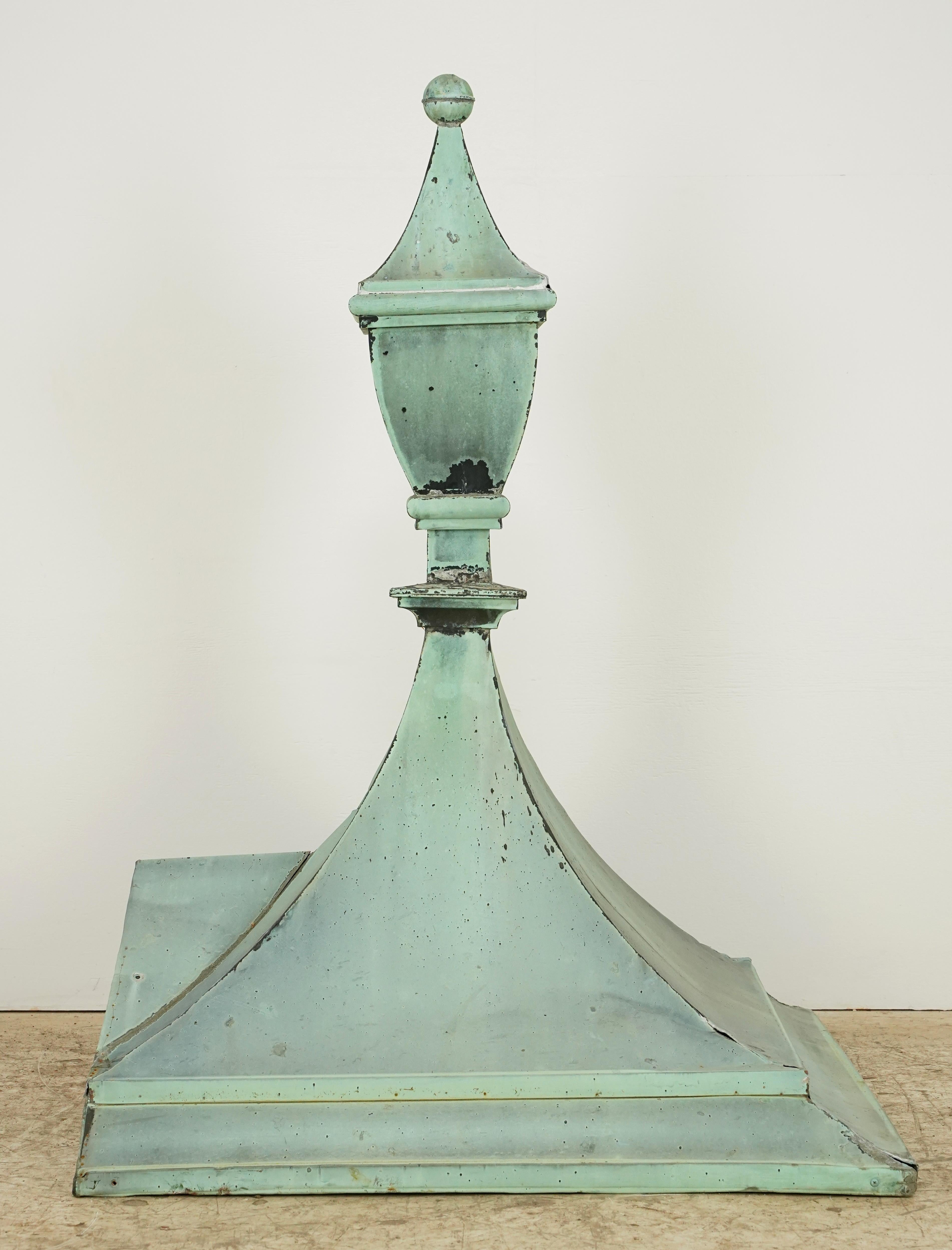 Reclaimed Copper Building Rooftop Finial 49.25 x 39 in. For Sale 5