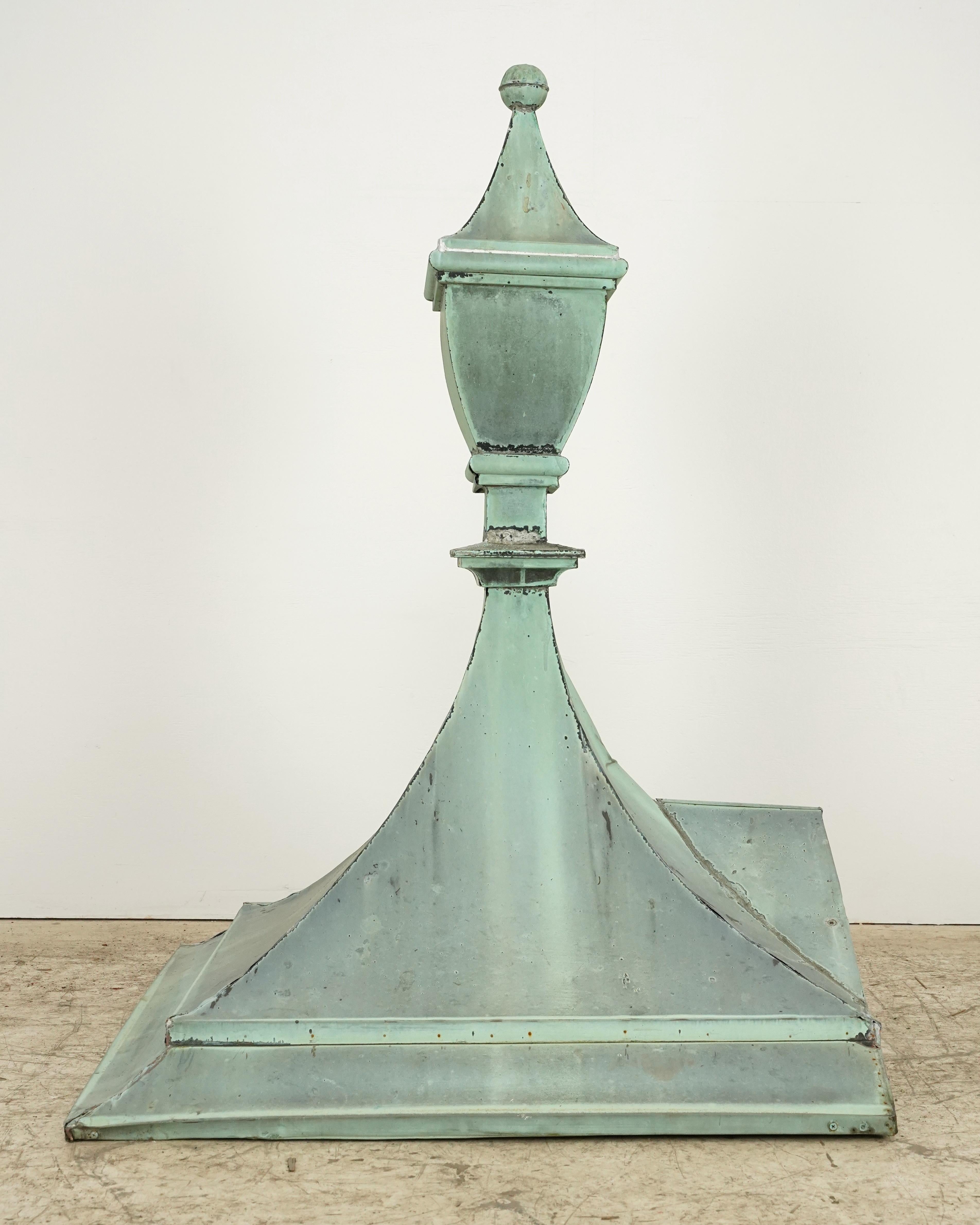 Reclaimed Copper Building Rooftop Finial 49.25 x 39 in. For Sale 2