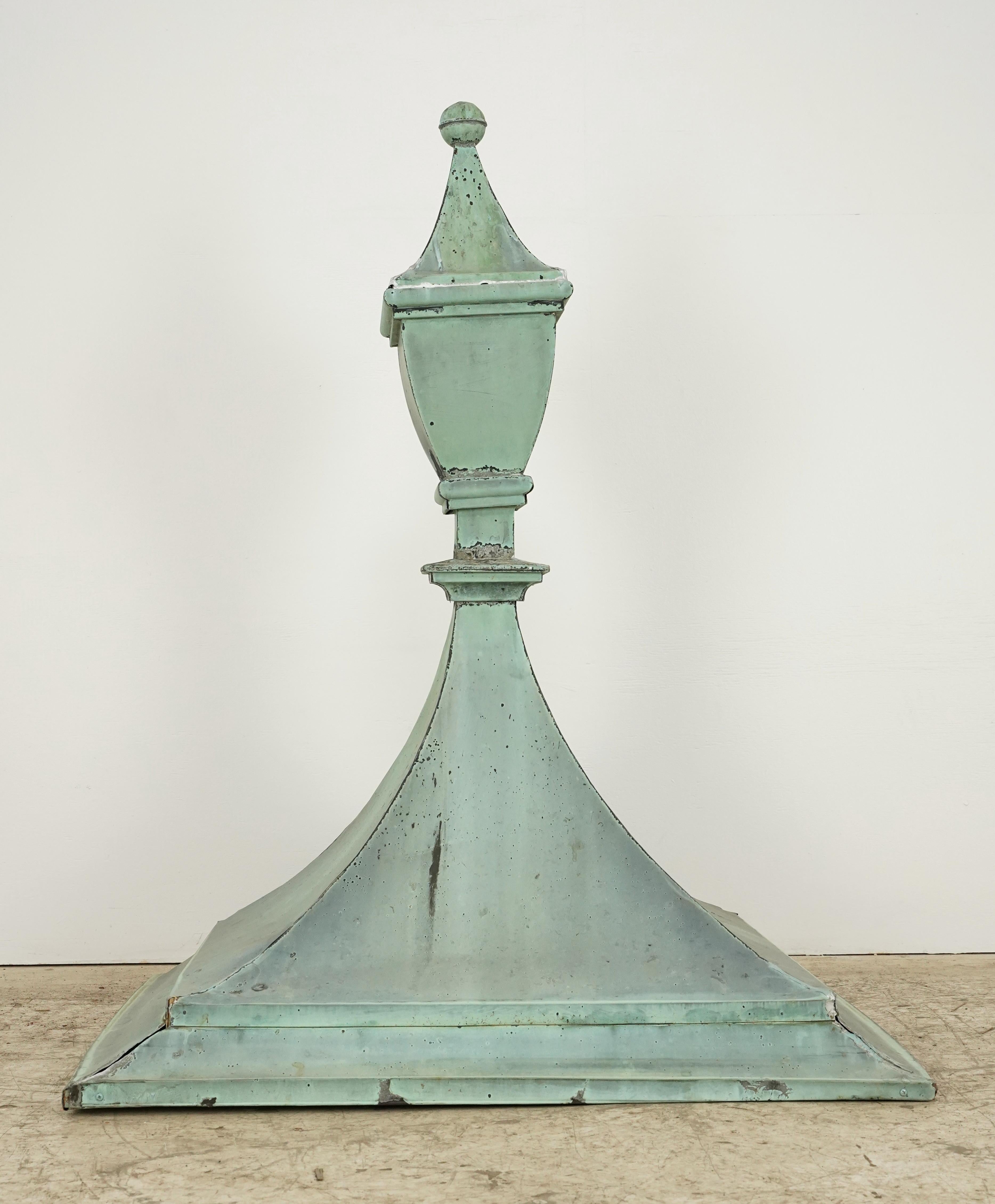 Reclaimed Copper Building Rooftop Finial 49.25 x 39 in. For Sale 3