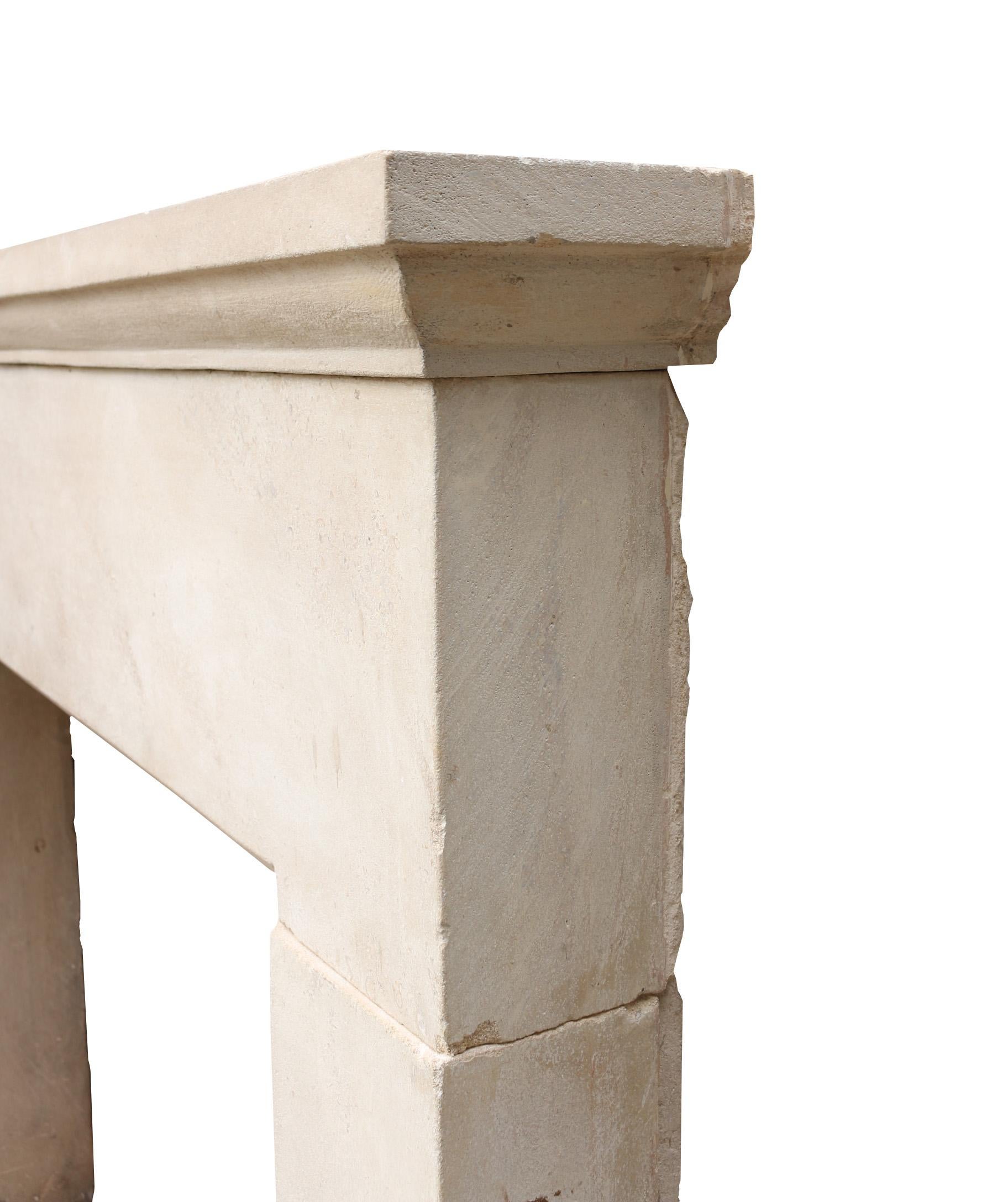 Reclaimed Cotswold Limestone Fire Surround In Fair Condition In Wormelow, Herefordshire