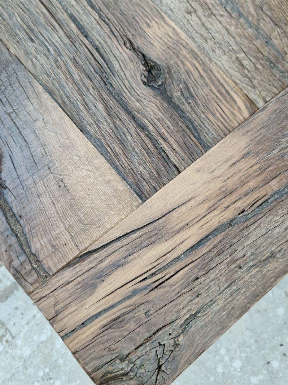 Table ancienne en chêne de pays recyclé 19ème + Modèle 3D Neuf - En vente à Burlăceni, Cahul District