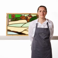 Reclaimed Countryside Stained Glass Window