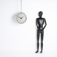 Reclaimed Double Sided Electric Factory Clock by Gent of Leicester
