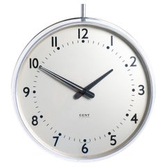 Horloge d'usine électrique double face récupérée par Gent of Leicester