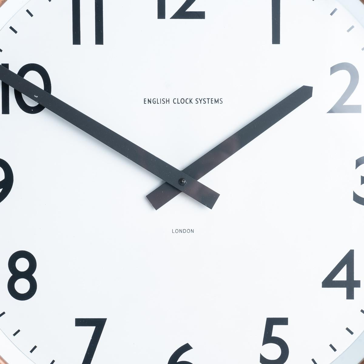 Industriel Horloge d'usine double face récupérée par English Clock Systems en vente
