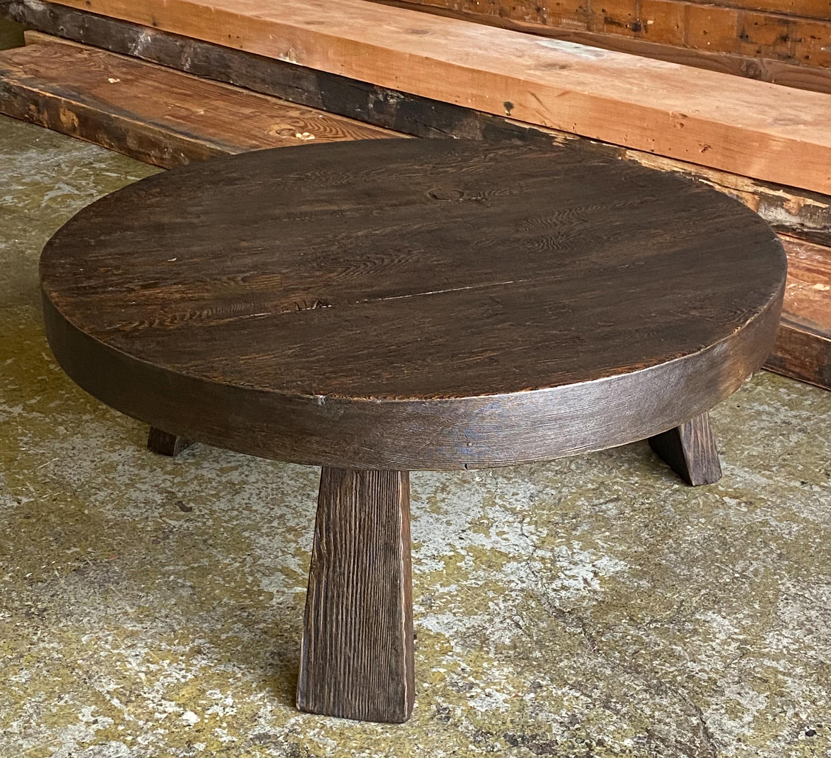 American Reclaimed Douglas fir Round Coffee Table