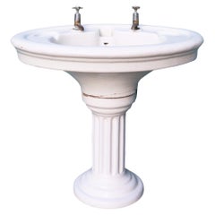 Reclaimed Doulton & Co Antique Pedestal Washstand