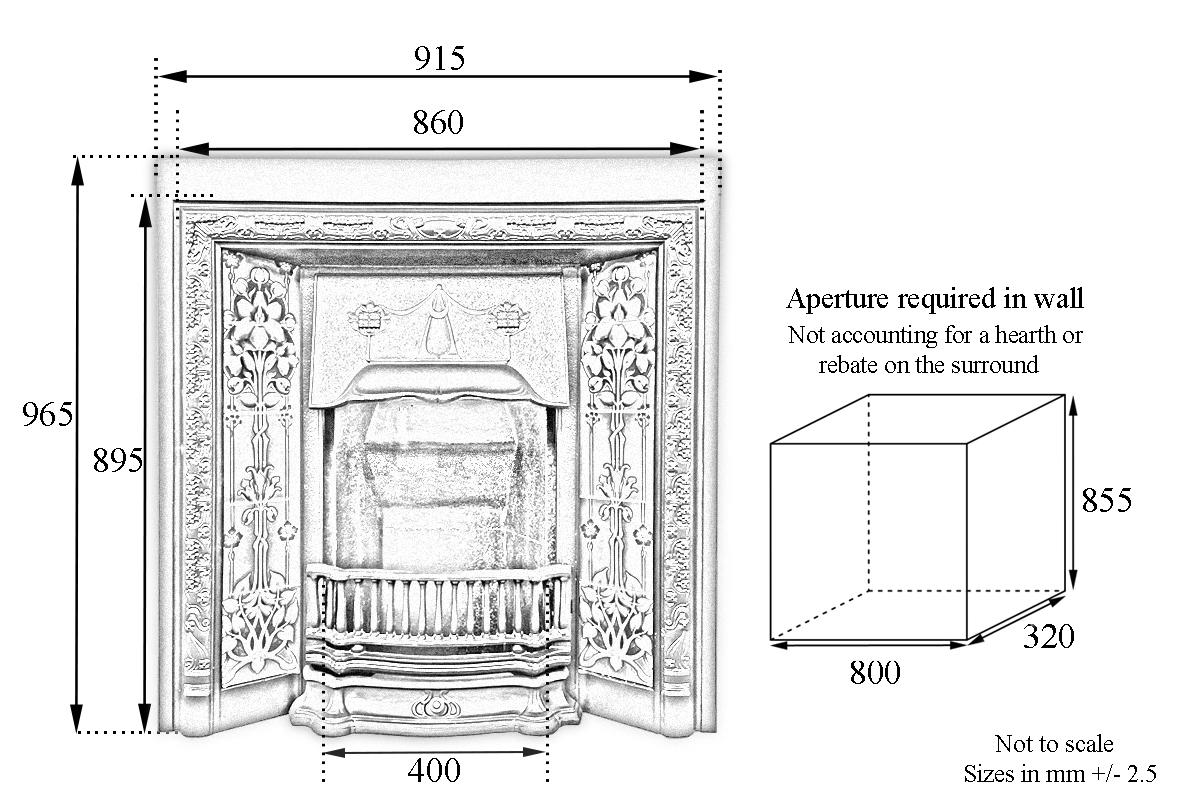 edwardian fireplace tiles