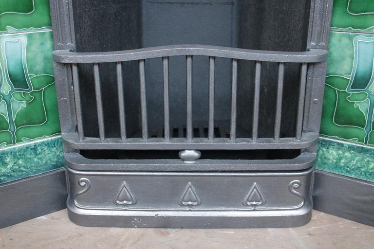 Reclaimed Edwardian Art Nouveau Cast Iron Combination Fireplace at 1stDibs