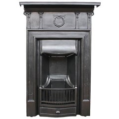 Reclaimed Edwardian Early 20th Century Classical Cast Iron Fireplace
