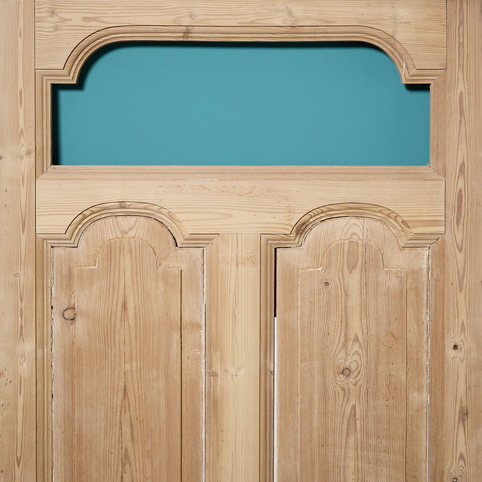 Inglese Porta d'ingresso o esterna in stile edoardiano recuperata per la realizzazione di vetrate in vendita