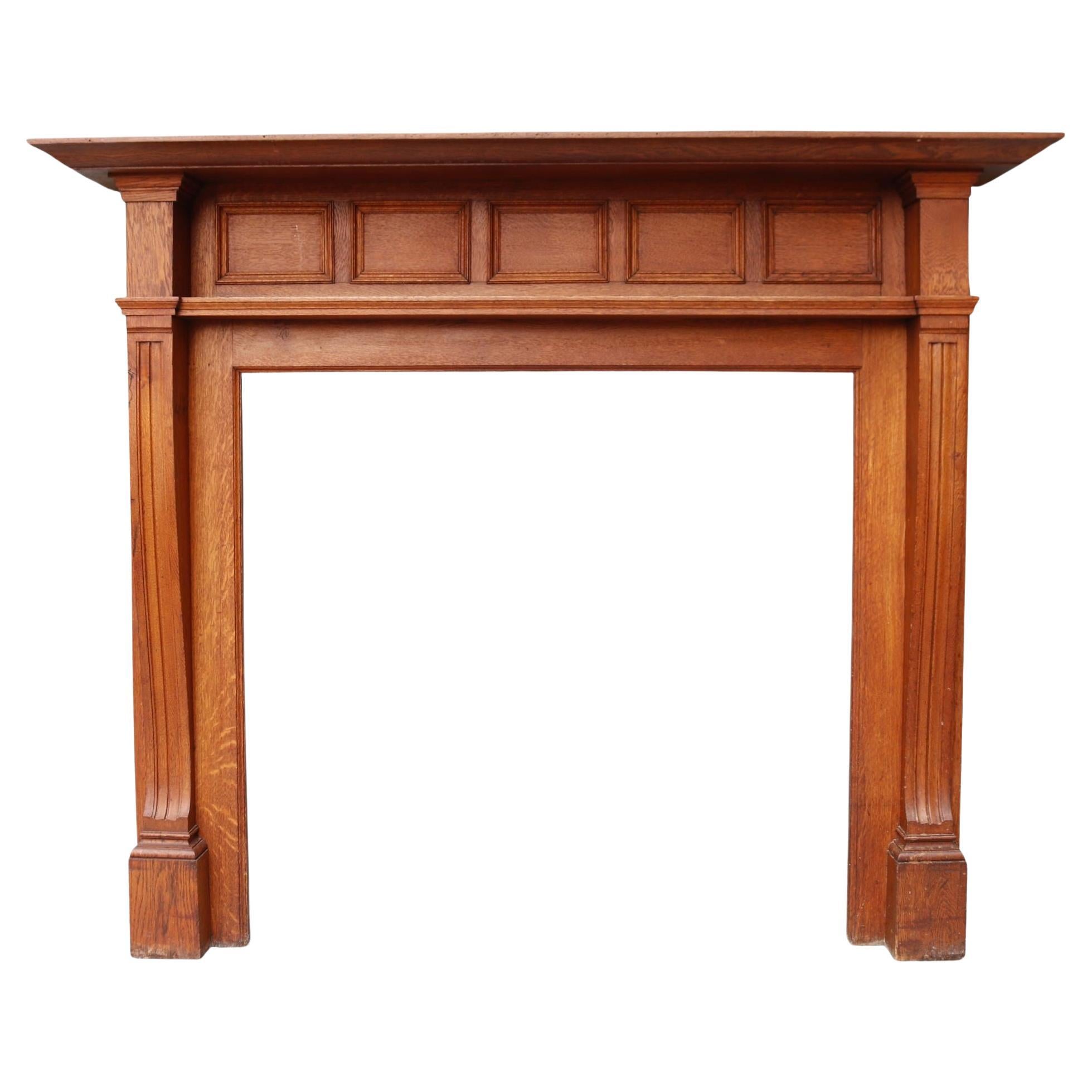 Reclaimed 1920’s Oak Fireplace Surround For Sale at 1stDibs oak