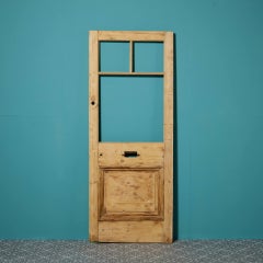 Reclaimed Edwardian Pine Front Door for Glazing