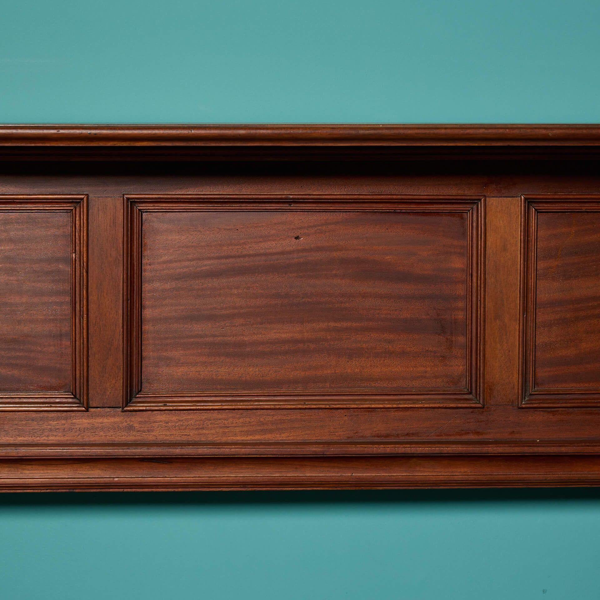Reclaimed Edwardian Style Mahogany Mantel In Fair Condition For Sale In Wormelow, Herefordshire