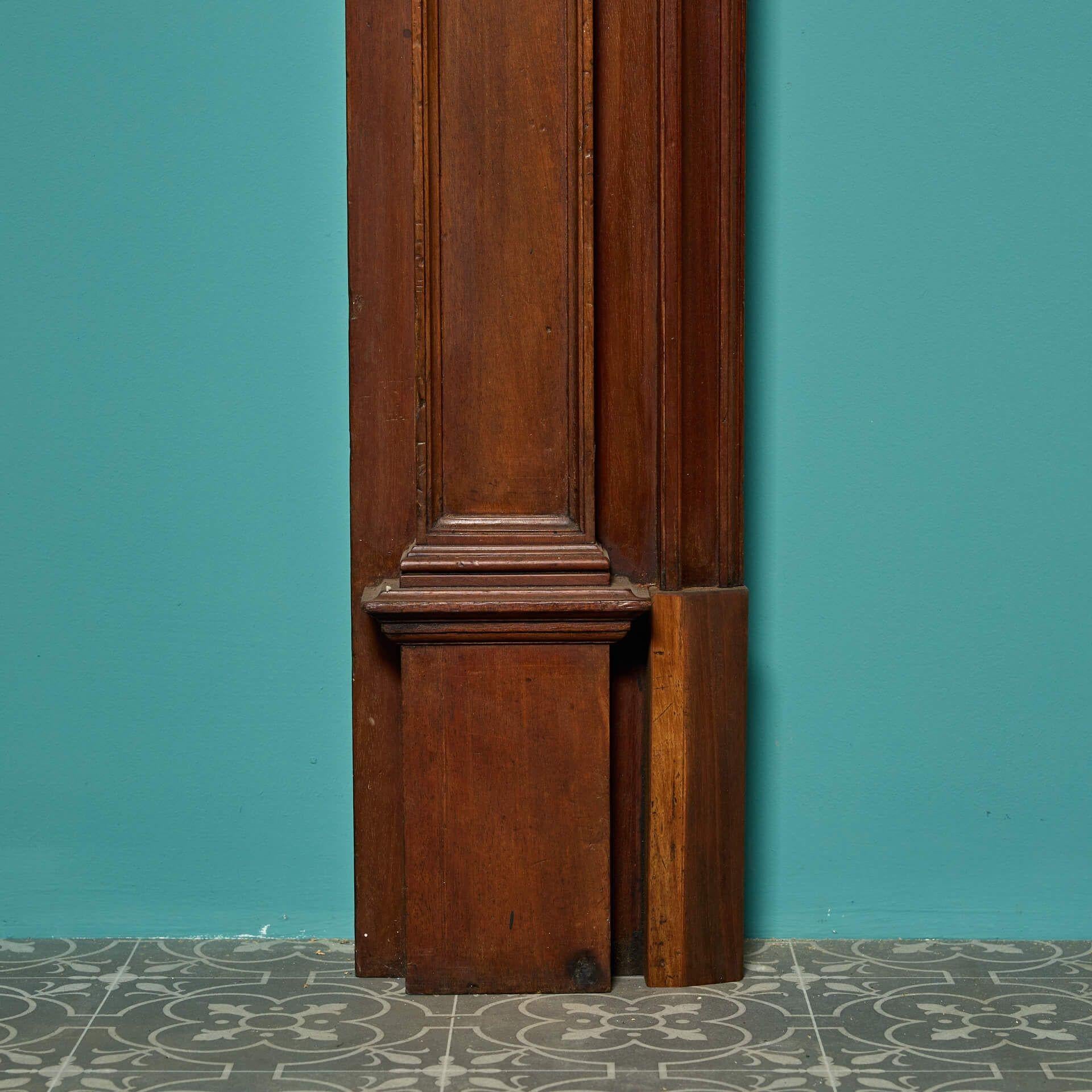 20th Century Reclaimed Edwardian Style Mahogany Mantel For Sale