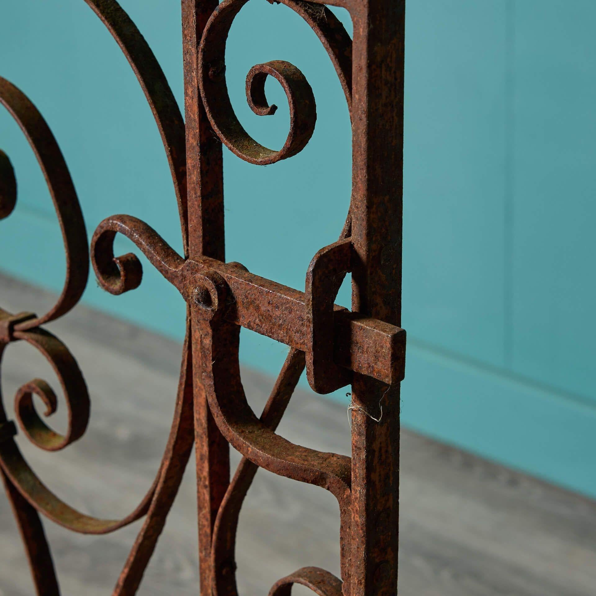 English Reclaimed Edwardian Style Wrought Iron Side Gate