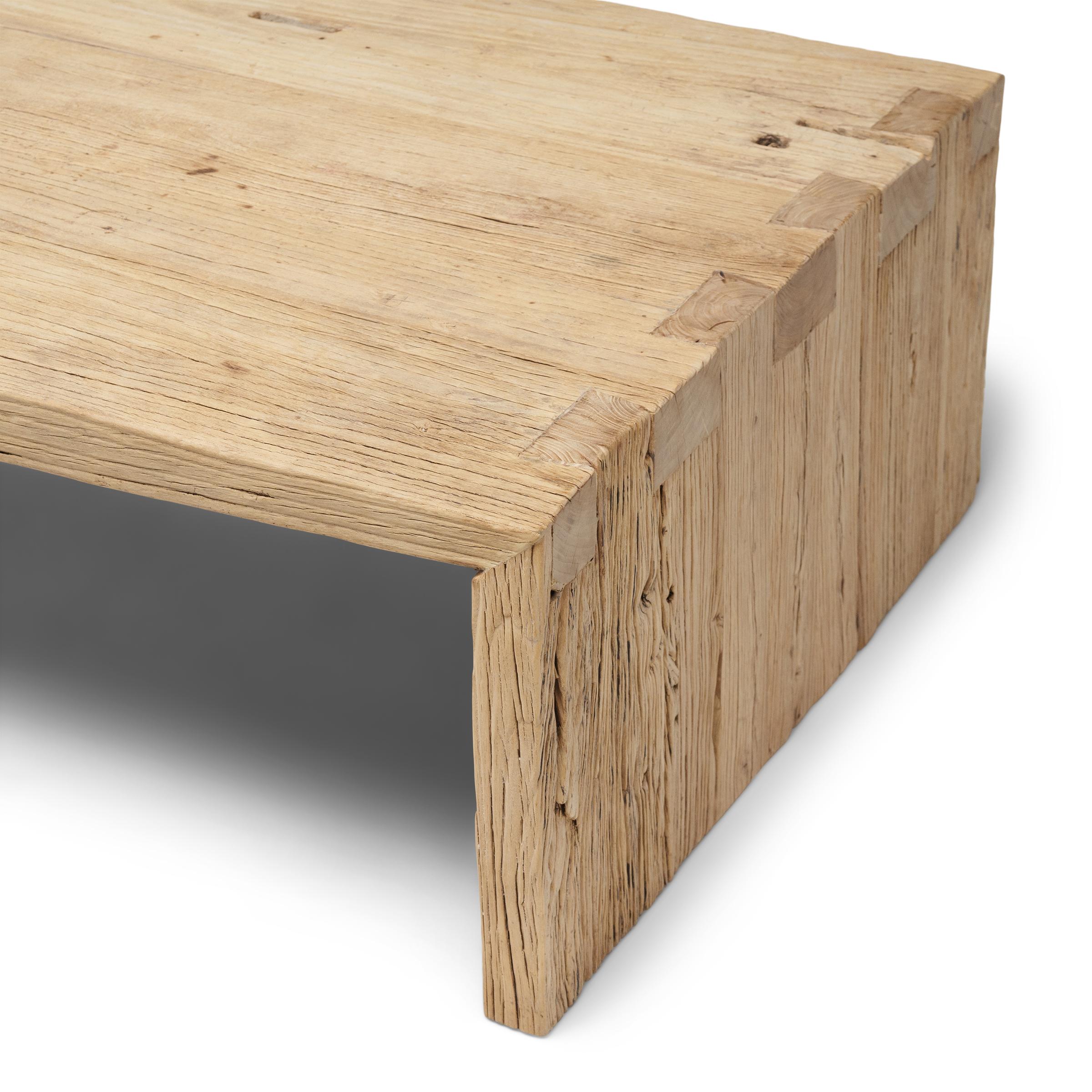 Chinois Table basse en orme recyclé en vente
