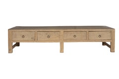 Reclaimed Elm Coffee Table with Drawers