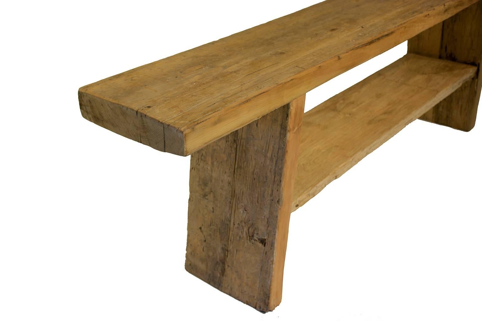 Contemporary Reclaimed Elm Console Table