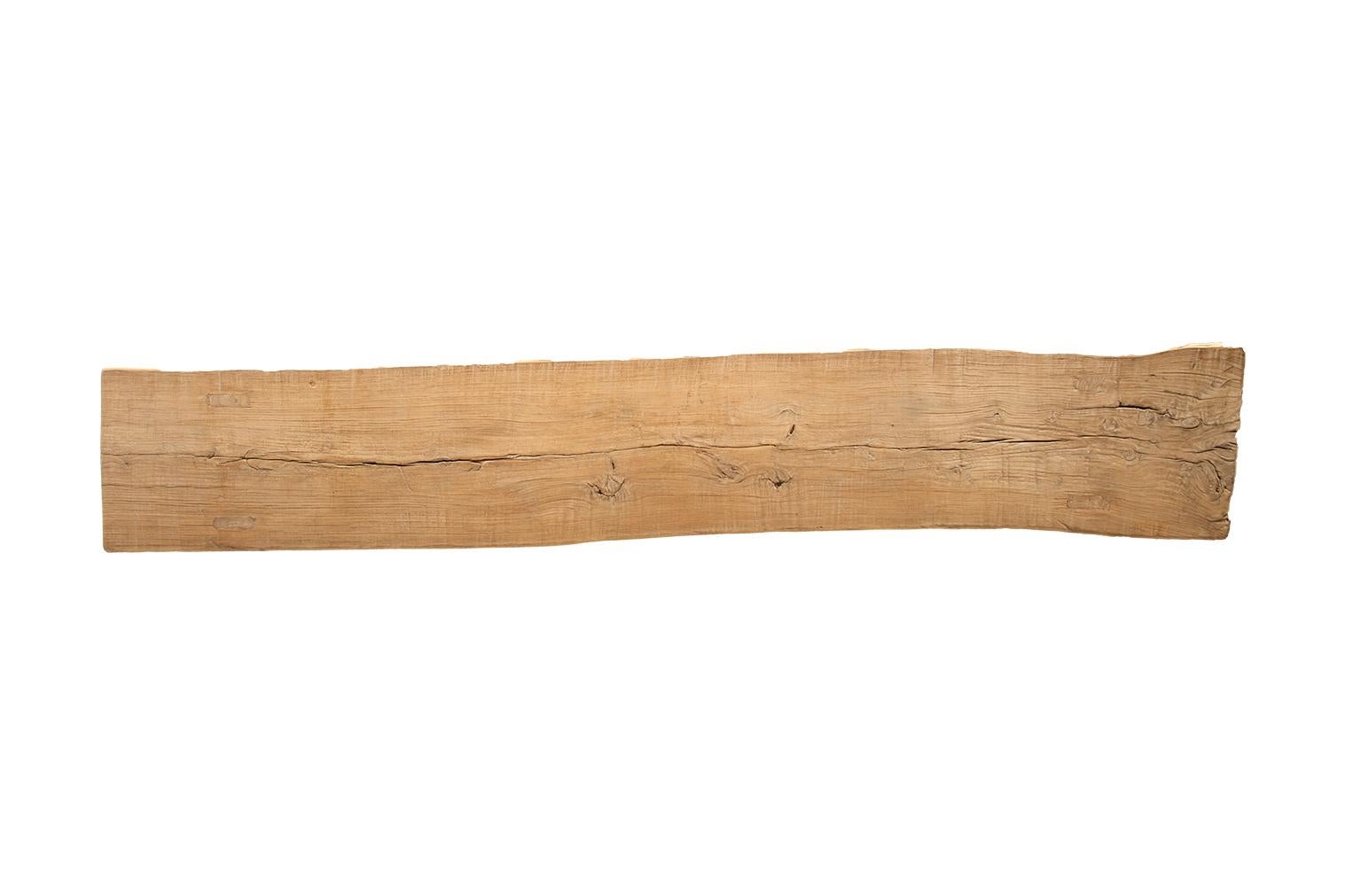 Console en orme recyclé avec pieds en bois 2