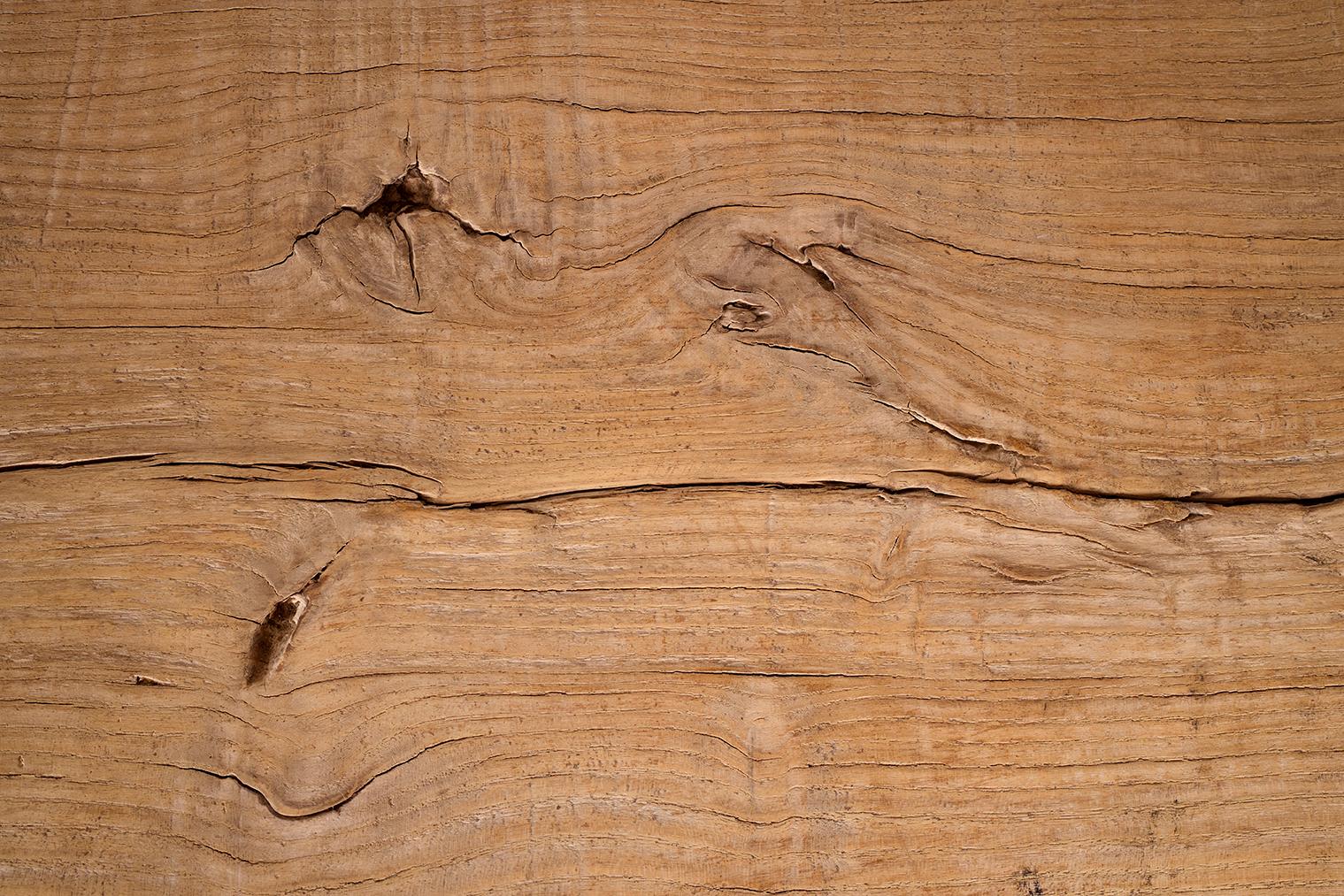 Console en orme recyclé avec pieds en bois 3