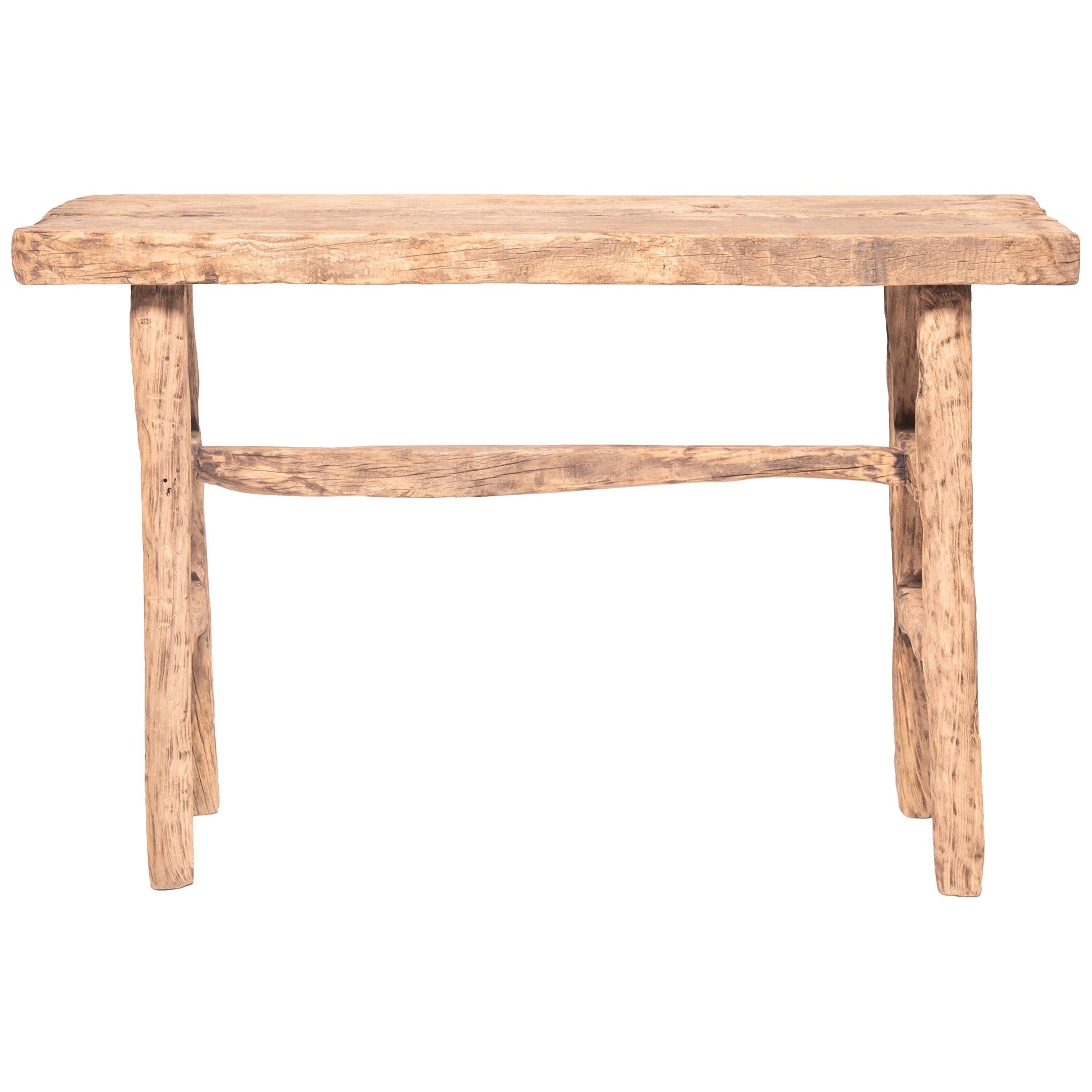 Reclaimed Elm Courtyard Console Table