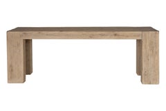 Reclaimed Elm Parsons Style Wood Console Table