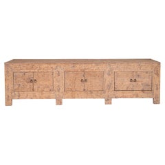 Reclaimed Elm Six Door Low Cabinet