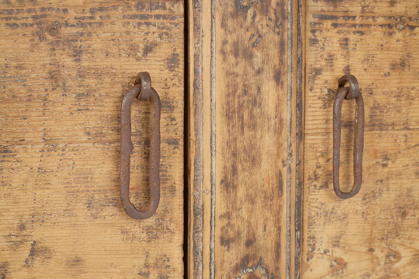 Reclaimed Elm Three Door Server For Sale 1
