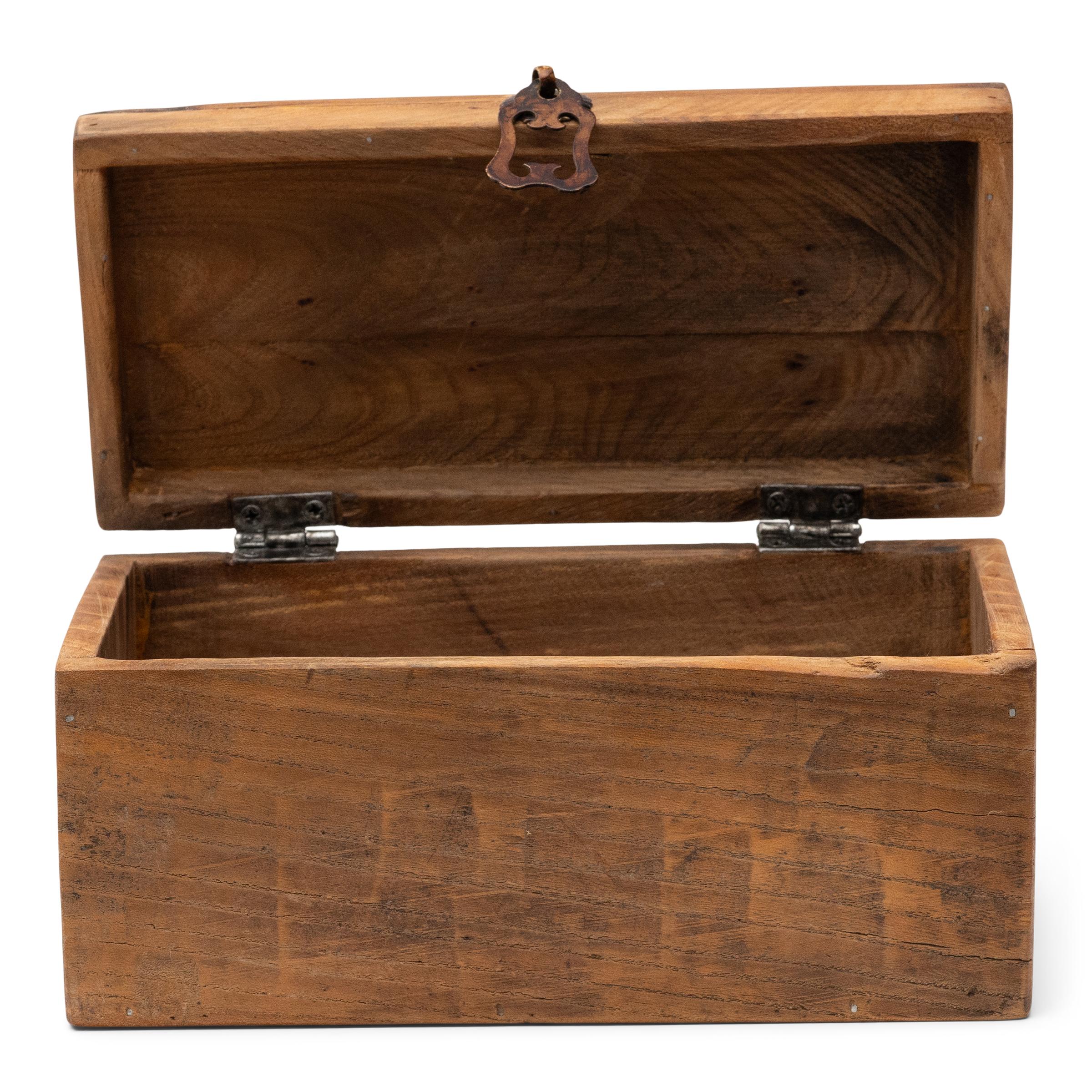Qing Reclaimed Elm Treasure Box For Sale