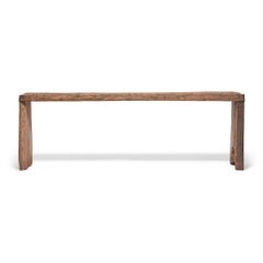 Reclaimed Elm Waterfall Console Table