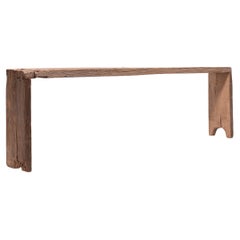 Reclaimed Elm Waterfall Console Table