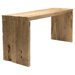Reclaimed Elm Waterfall Table