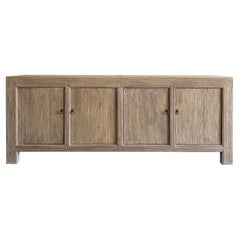Armoire ou buffet à 4 portes en bois d'orme récupéré