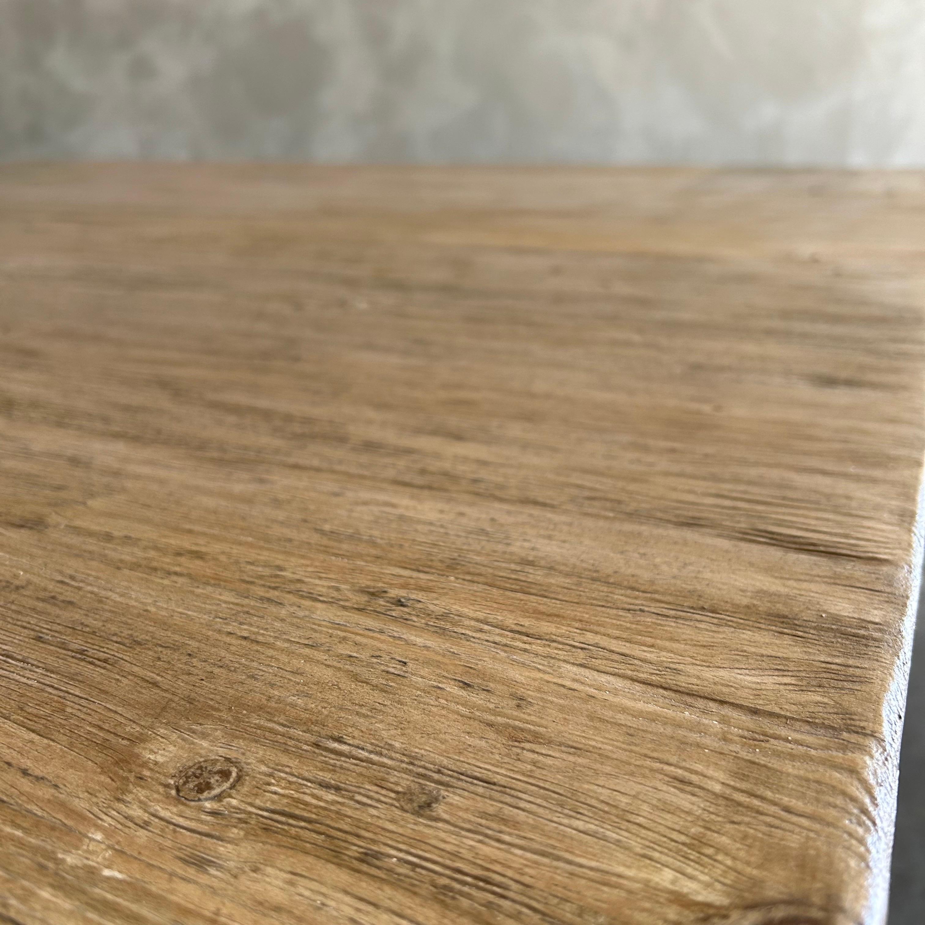 Ulme Wood Beam Quadratischer Couchtisch (21. Jahrhundert und zeitgenössisch) im Angebot