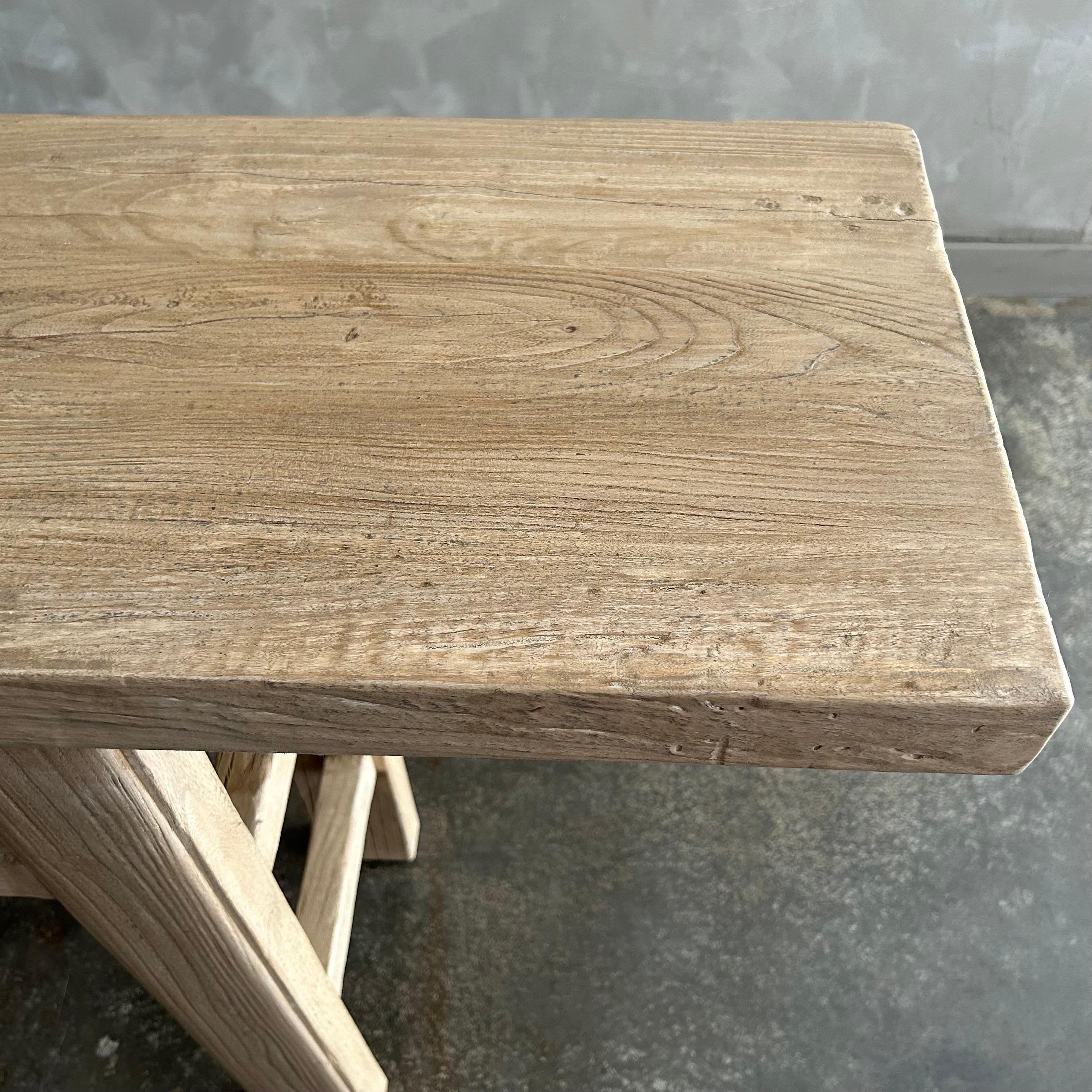 Reclaimed Elm Wood Jax Console Table 96