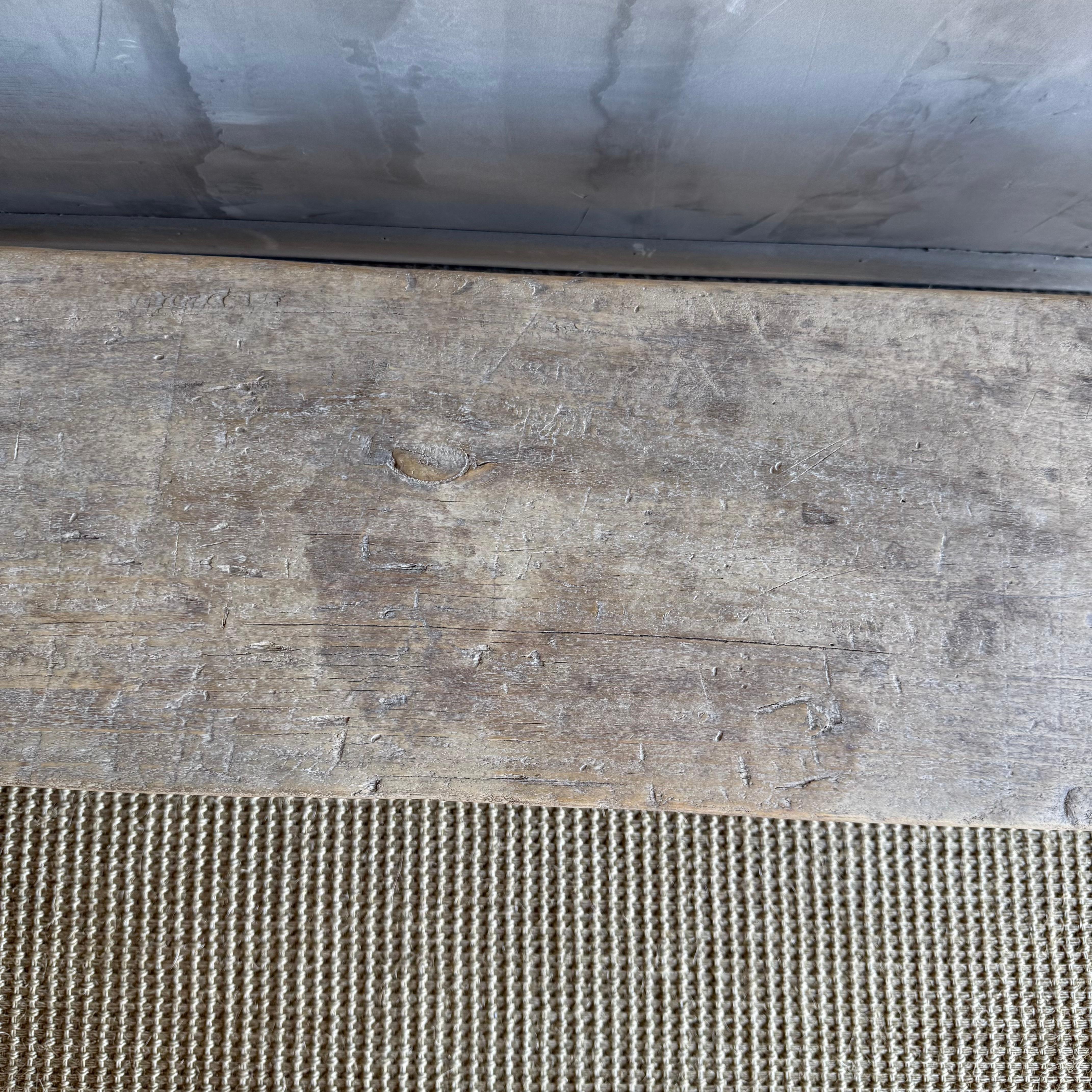 Reclaimed Elm Wood Low Bench 66