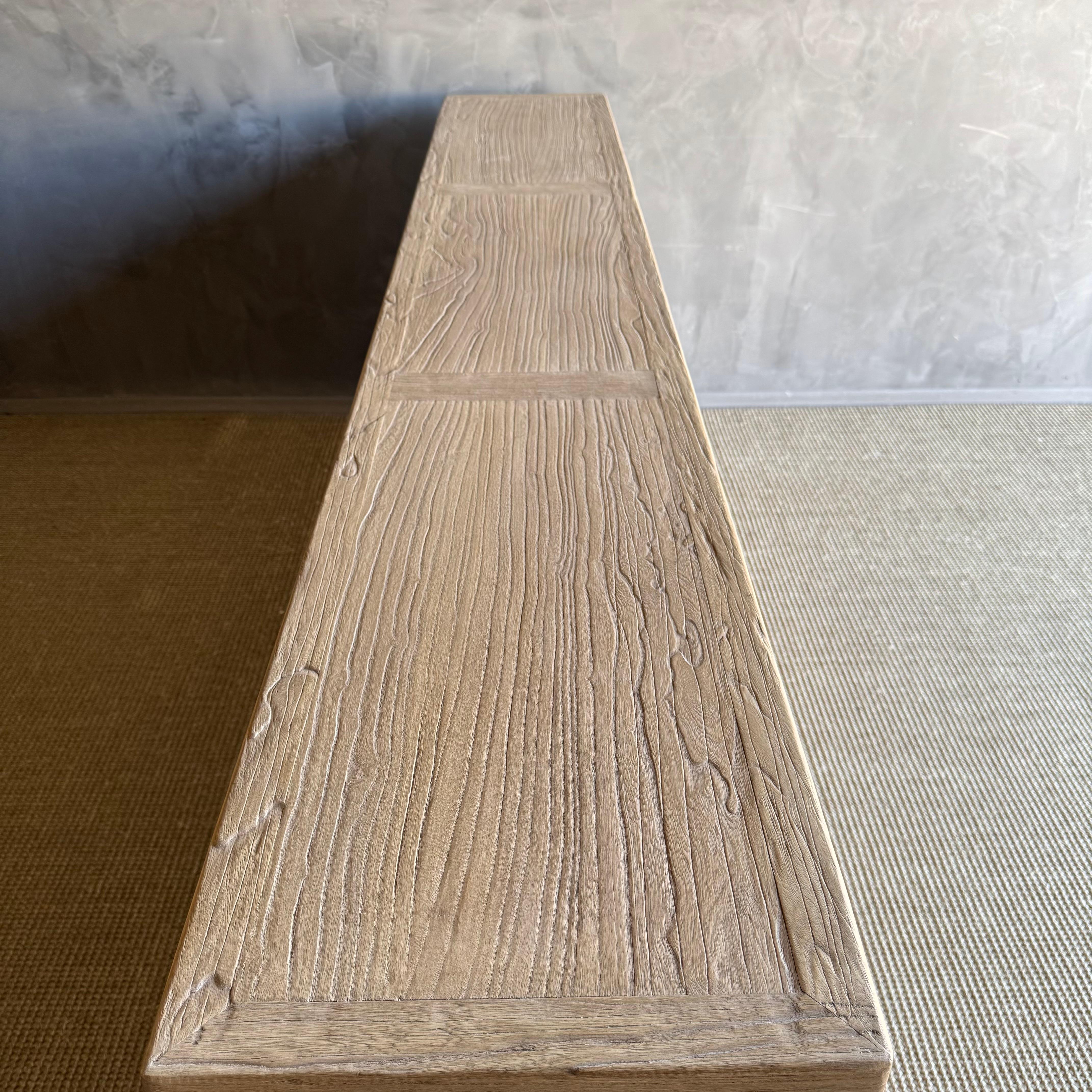Armario de madera de olmo recuperada con puertas y cajones en venta 2