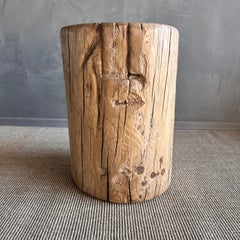 Reclaimed Elm Wood Stump