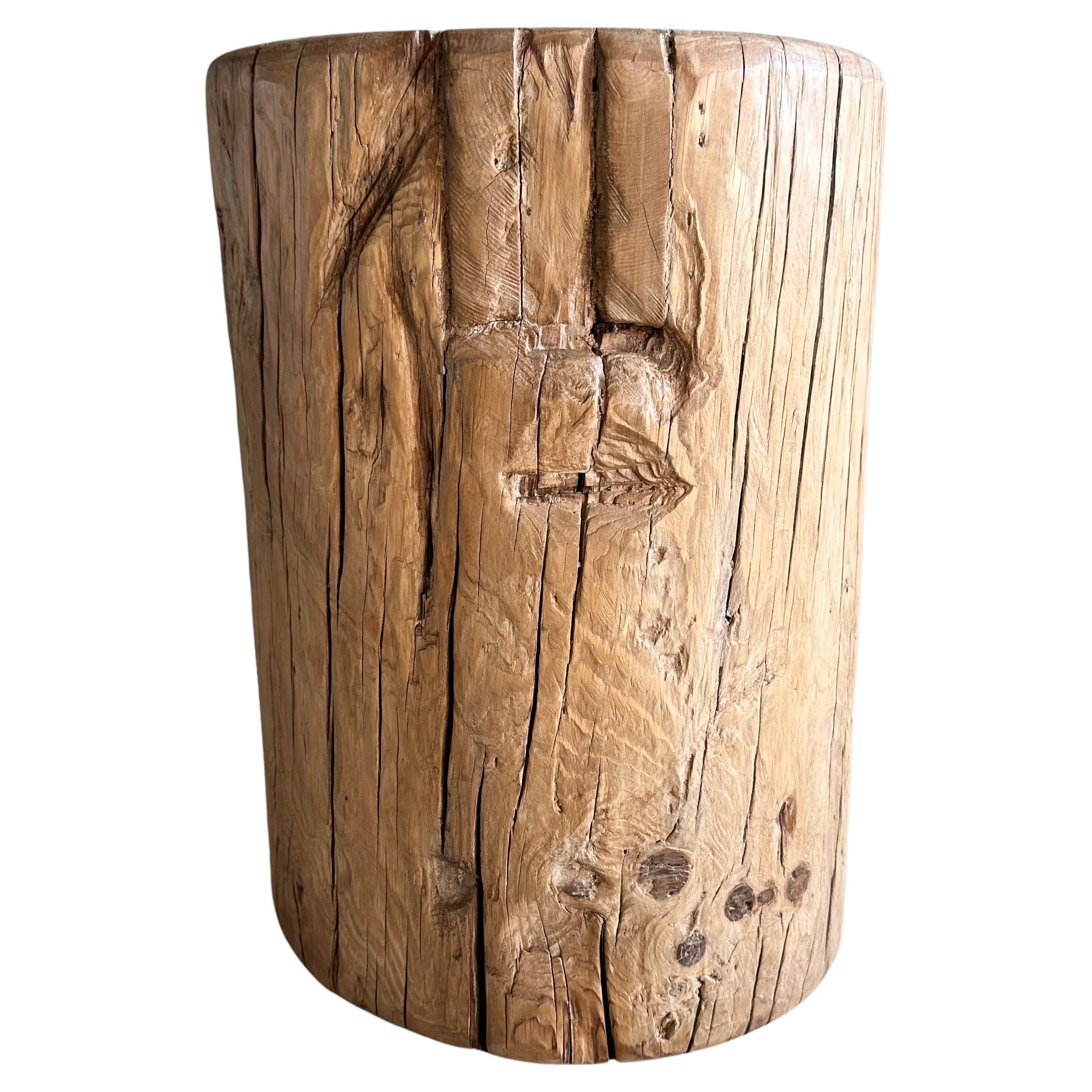 Aufgearbeitete Ulme Wood Stumpf