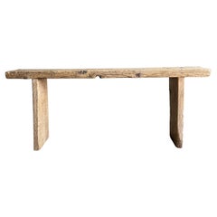 Reclaimed Elm Wood Vintage Console
