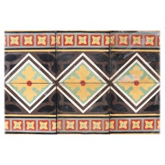 Reclaimed Encaustic Cement Floor or Wall Tiles