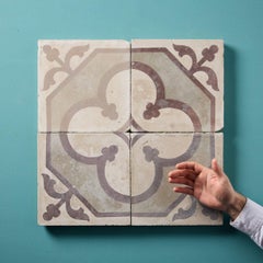 Reclaimed Patterned Encaustic Floor Tiles 3 m2 (32 sq ft)