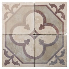 Piastrelle per pavimenti ad encausto di recupero con motivo