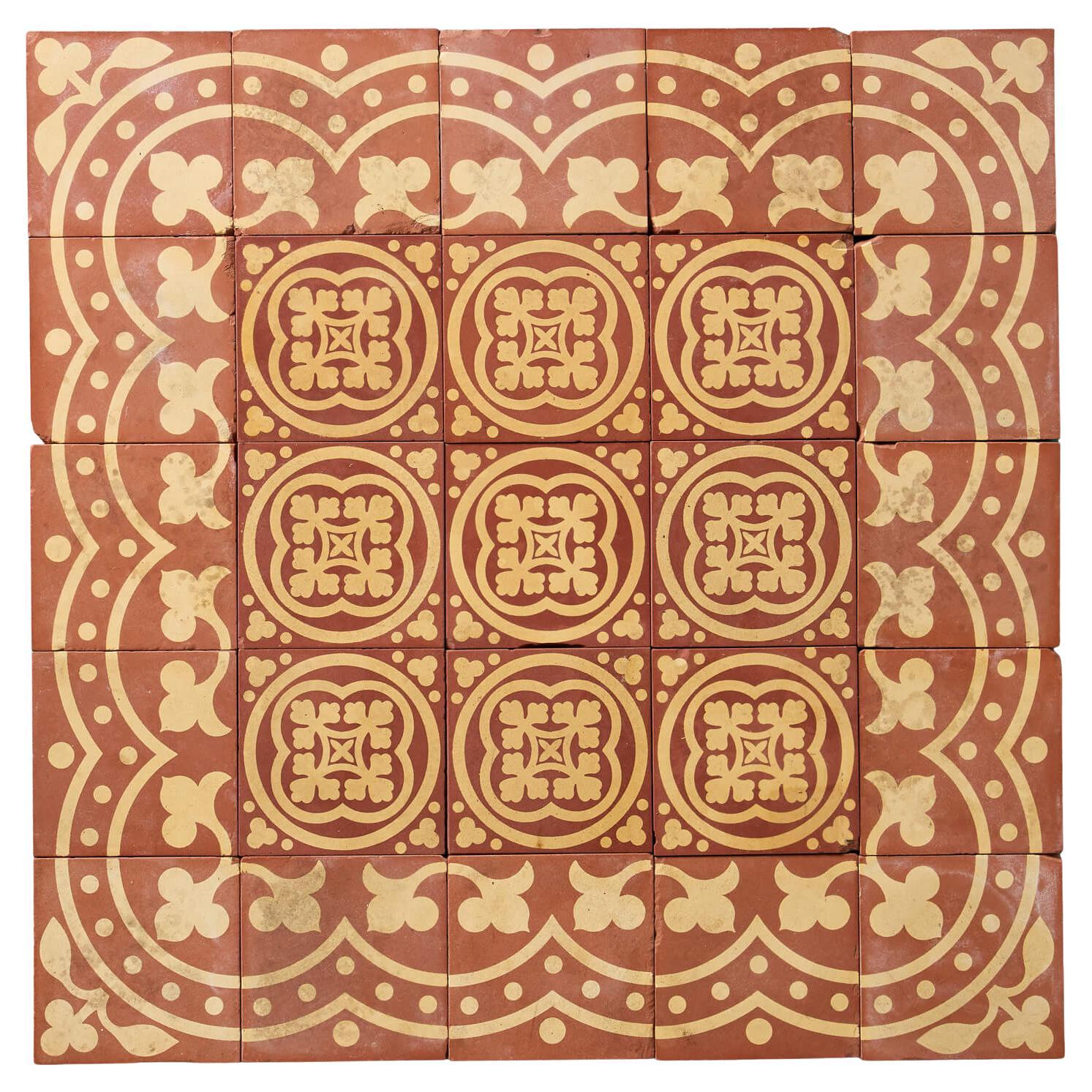 Piastrelle ad encausto recuperate da W. Godwin di Lugwardine in vendita