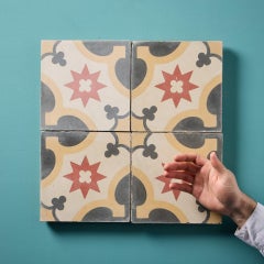 Reclaimed Encaustic Tiles with Pattern