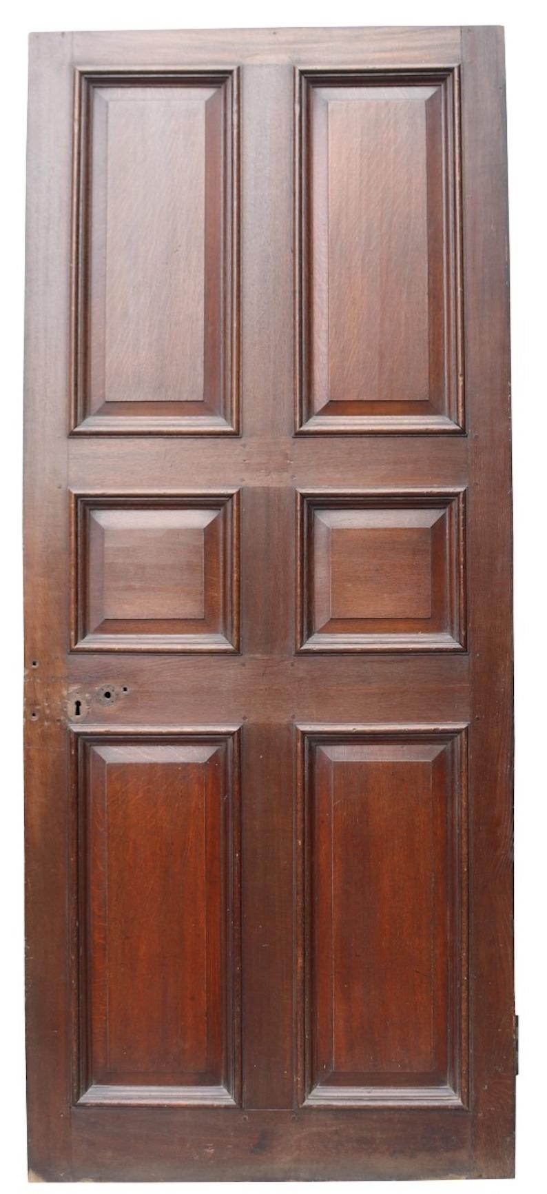 Reclaimed English George III Oak Door In Fair Condition For Sale In Wormelow, Herefordshire
