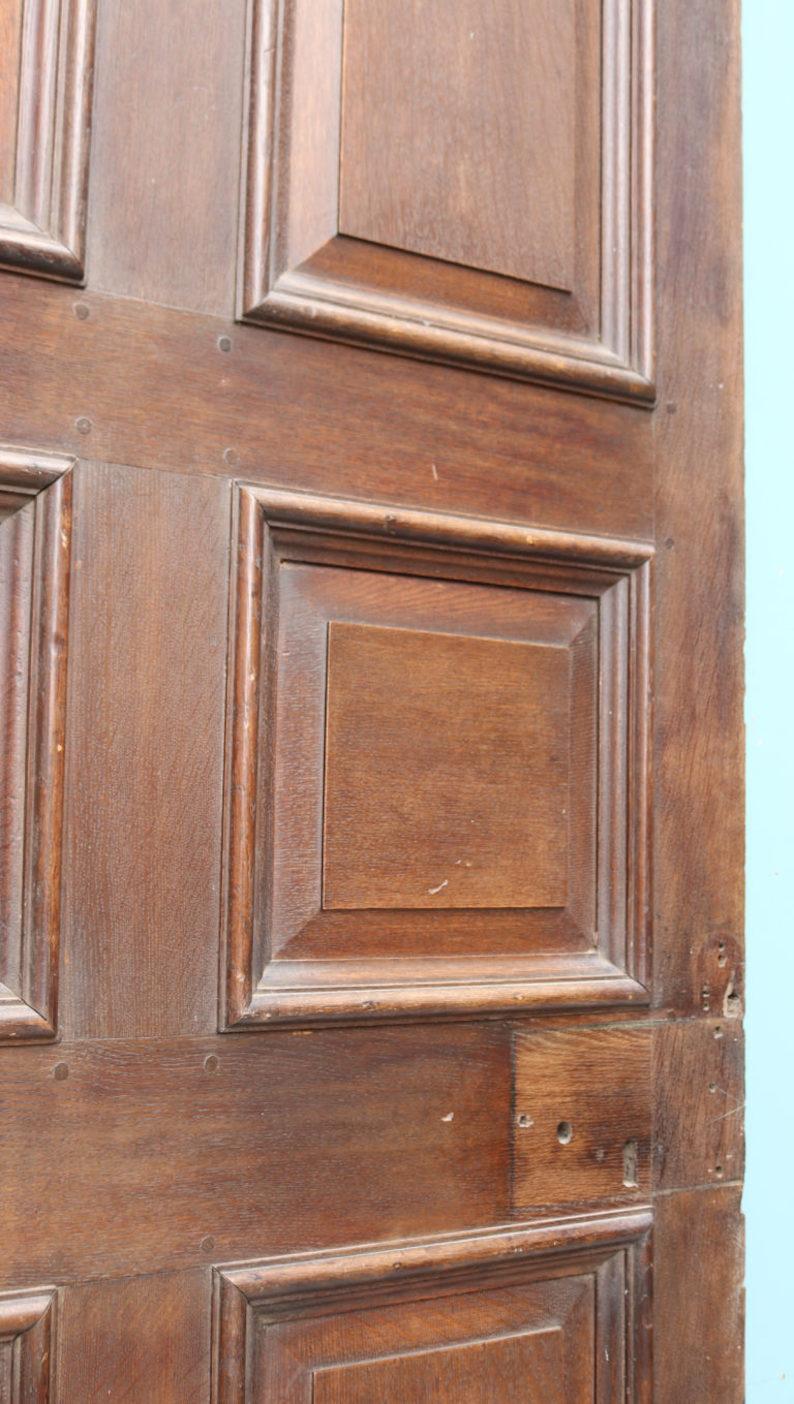 18th Century and Earlier Reclaimed English George III Oak Door For Sale