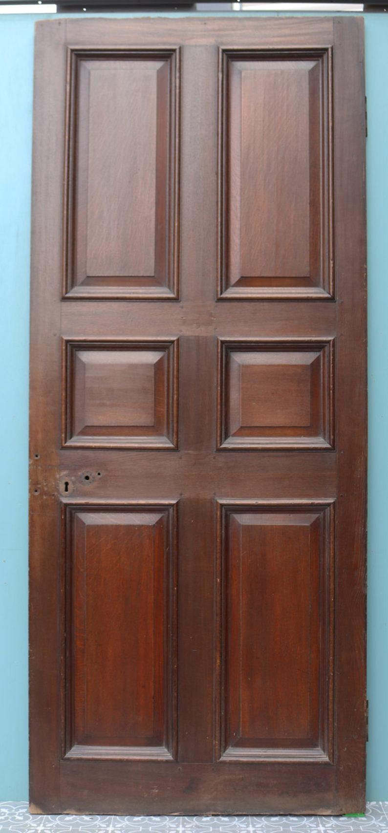 Reclaimed English George III Oak Door For Sale 1