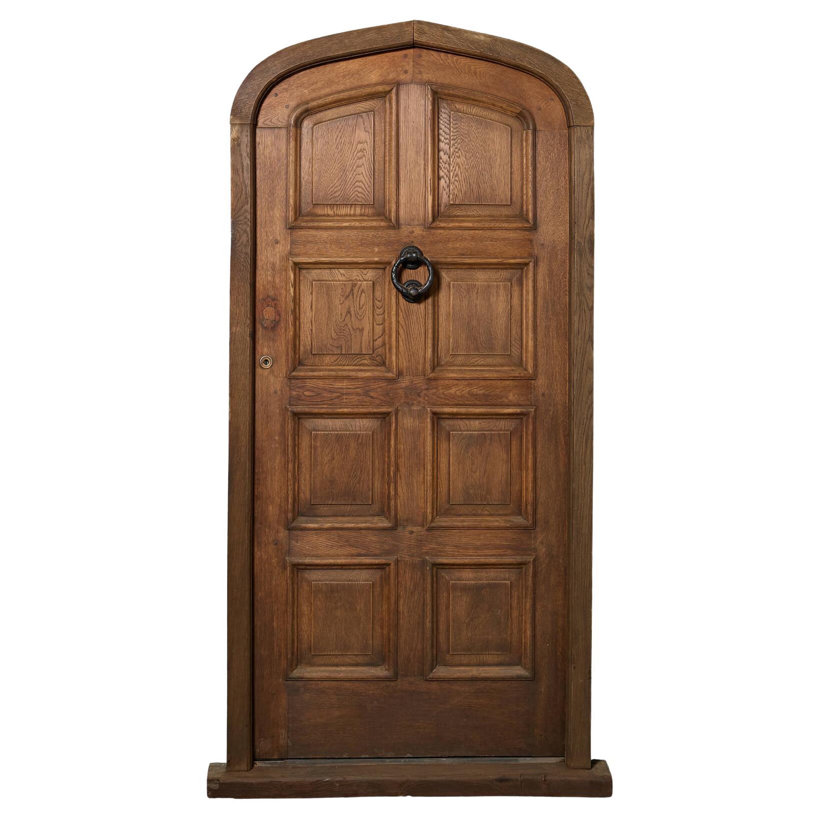Reclaimed English Oak Arched Exterior Door